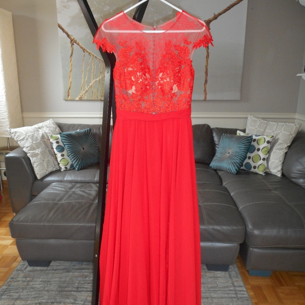 Long Red Prom Dress